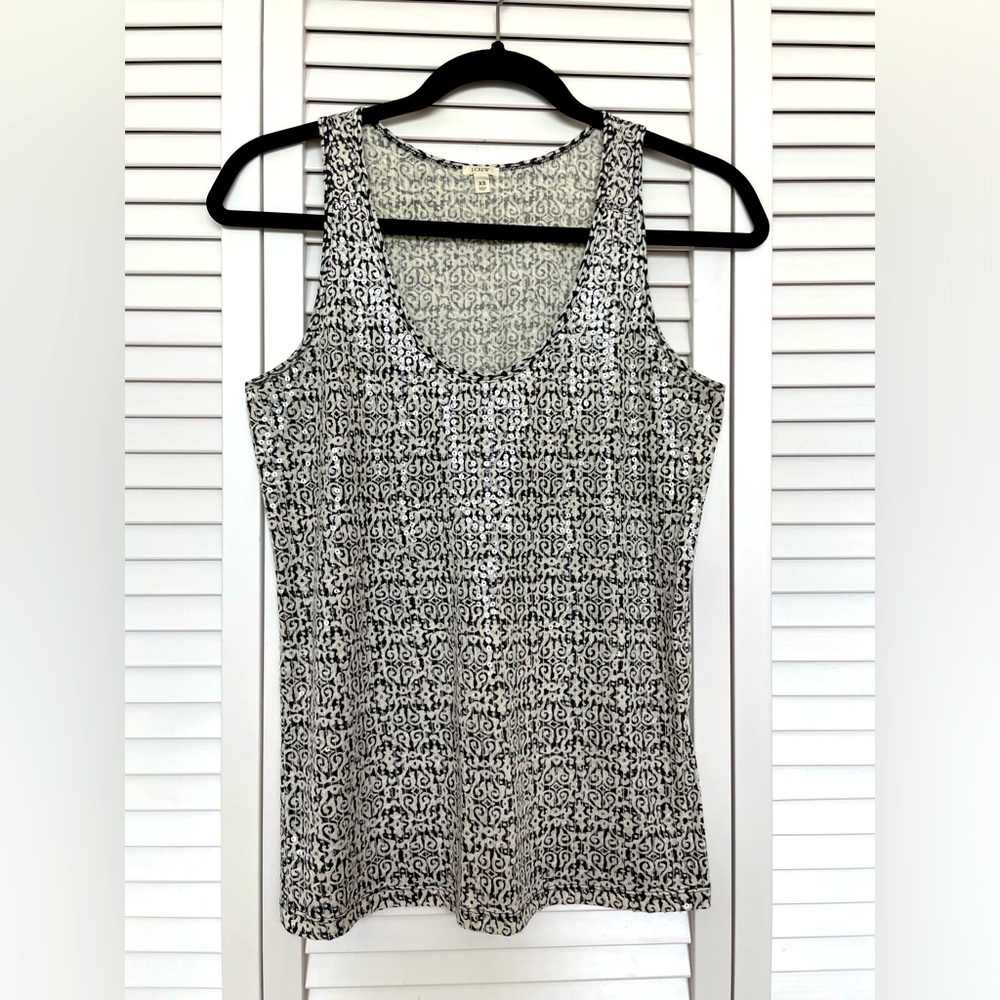 J. CREW Sequined Tank Top - Size XS